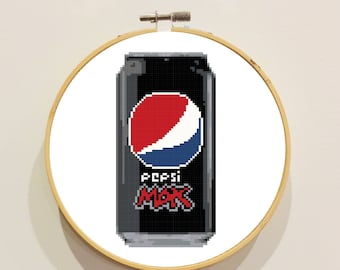 Patrón PDF Punto de Cruz Lata Negra