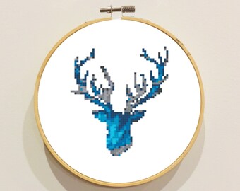 Patrón PDF Punto de Cruz Ciervo