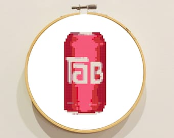 Patrón PDF Punto de Cruz Lata Roja