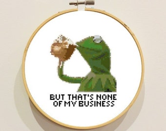 Patrón Punto de Cruz PDF Rana Té