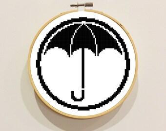 Patrón PDF Punto de Cruz Paraguas