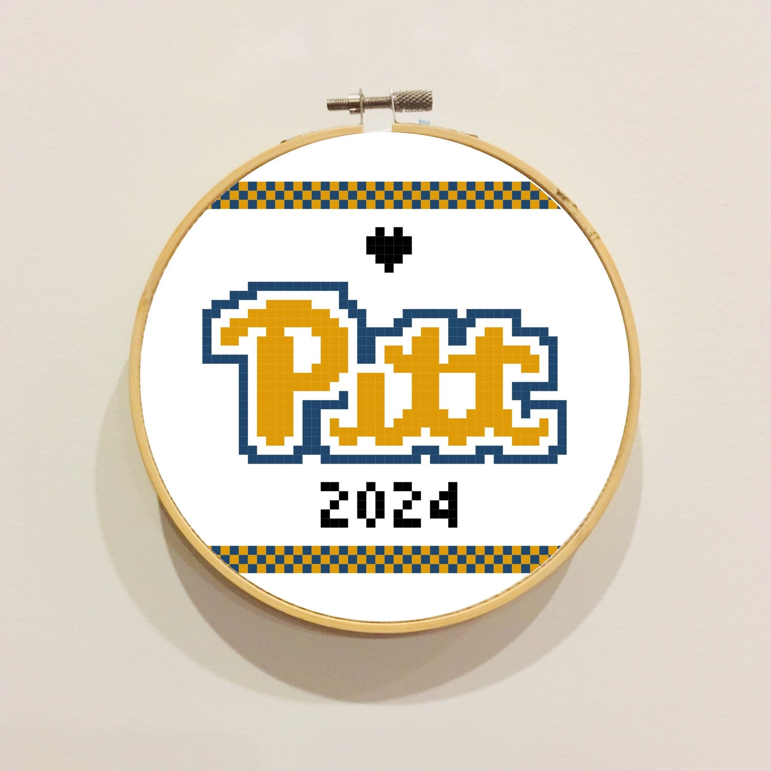 University of Pittsburgh 2024 Cross Stitch PDF Pattern Etsy