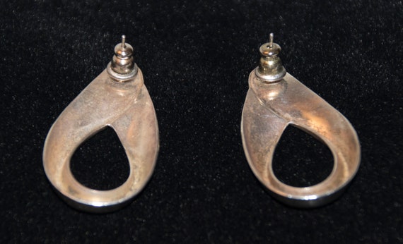 Vintage Silver (unmarked) earrings - image 3