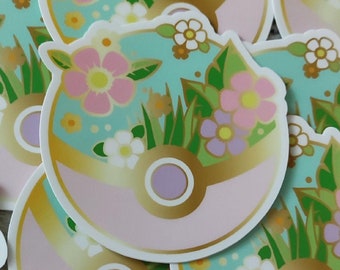 Grass Poketype Vinyl Sticker