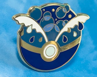 Water Poketype Hard Enamel Pin