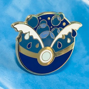 Water Poketype Hard Enamel Pin