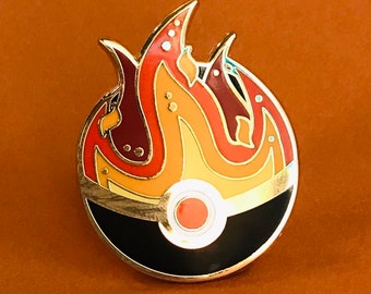 Fire Poketype Hard Enamel Pin