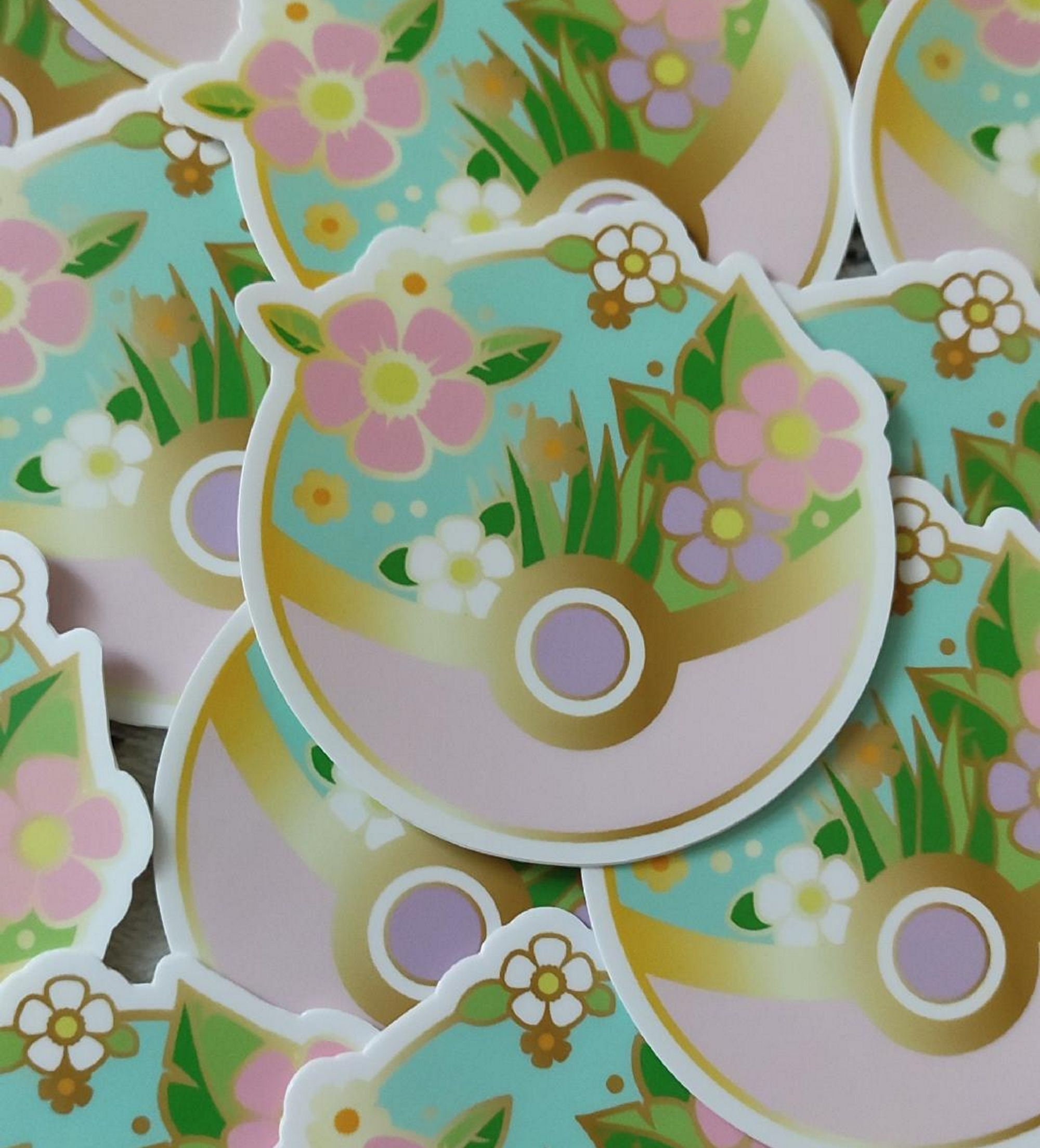 Grass Poketype Vinyl Sticker - Etsy