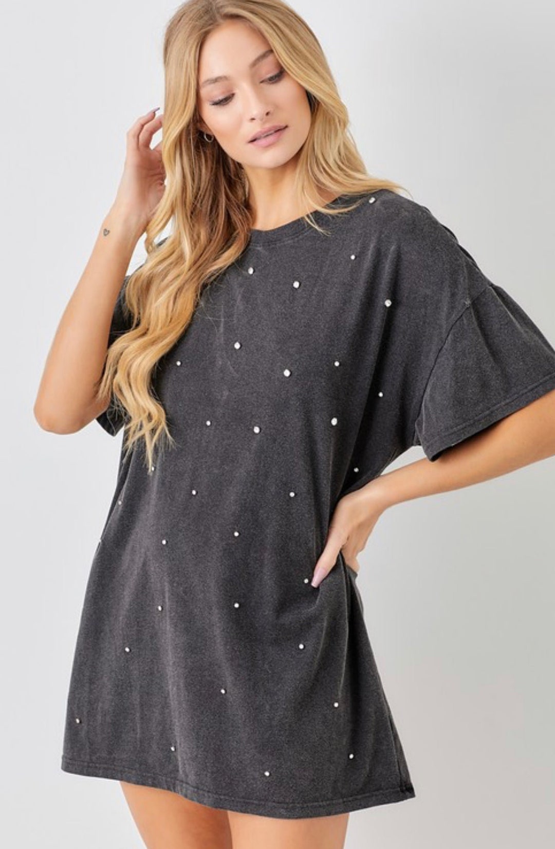 Rhinestone t cheap shirt dress
