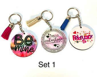 Valentine key chain set