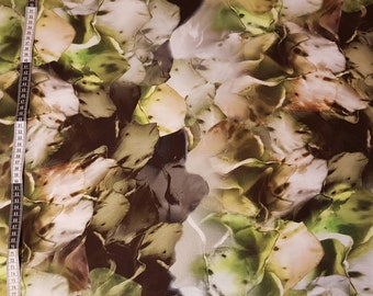Jersey Blätter Camouflage aus Baumwolle mit Elasthan