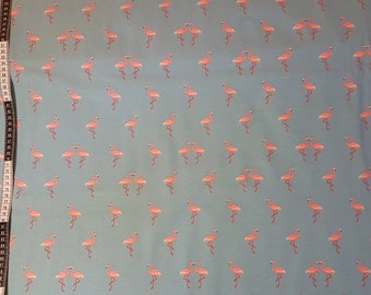 Jersey Flamingos aus Baumwolle mit Elasthan