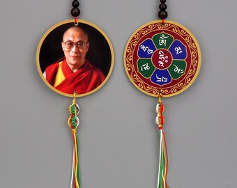 Dalai Lama-Amulett zum Aufhängen – buddhistischer Schutz und Segen für Zuhause, Auto und Büro. Dalai Lama.