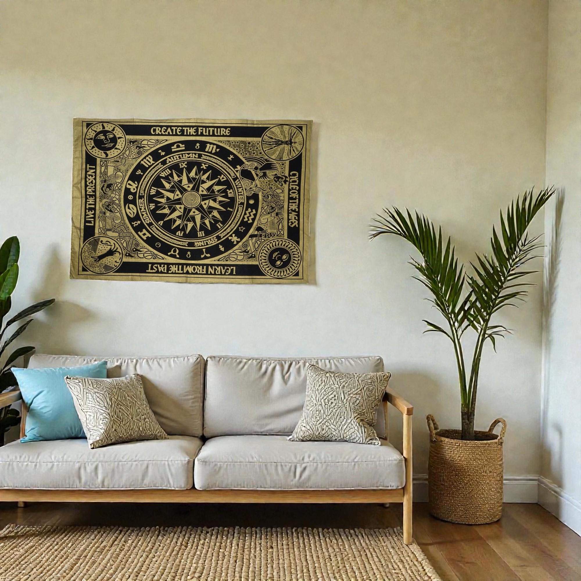 Life Cycles Wall Tapestry, Spiritual Tapestry, Spiritual Corner