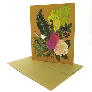 Carte de fleurs sauvages