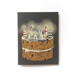 Carte de gâteau de phare