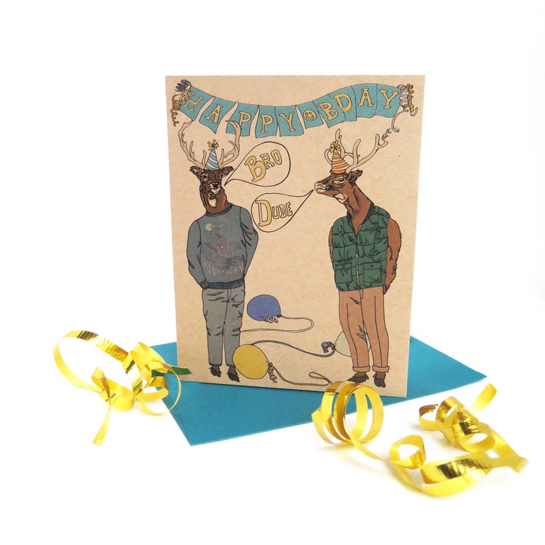 Happy Bday Deer Card