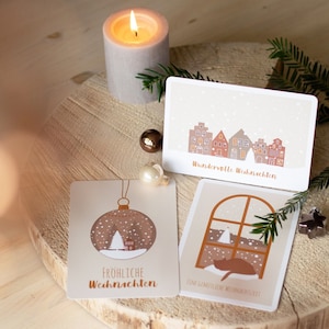 Weihnachtskarten 3er Set | Postkarten DIN A6