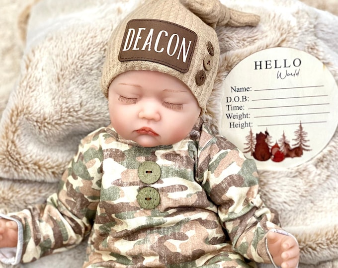 Baby Boy Gown Coming Home Outfit, Personalized Name Newborn Boy Going — free download