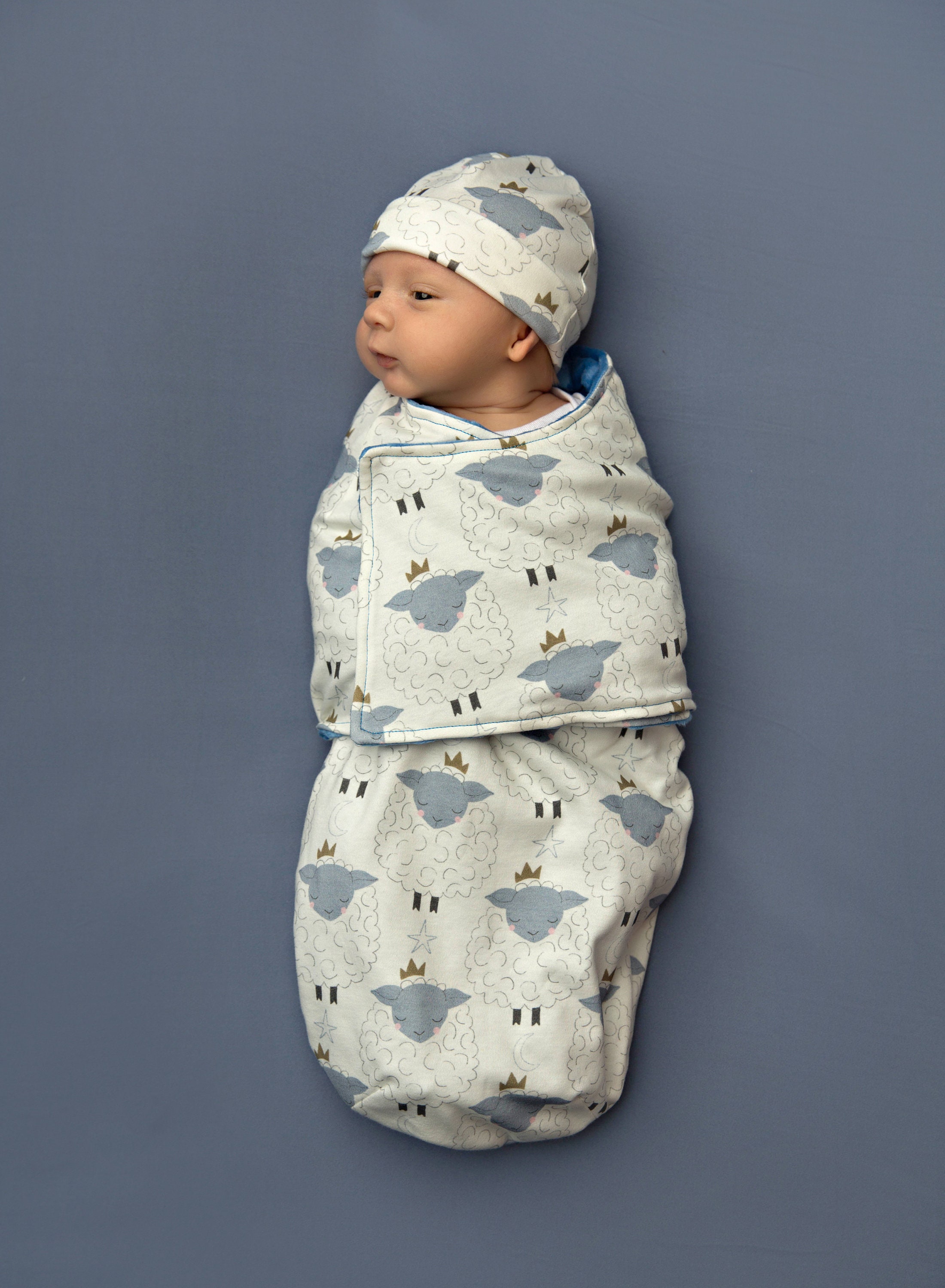 Newborn Boy Swaddle Set Baby Boy Swaddle Sack Newborn Boy Etsy