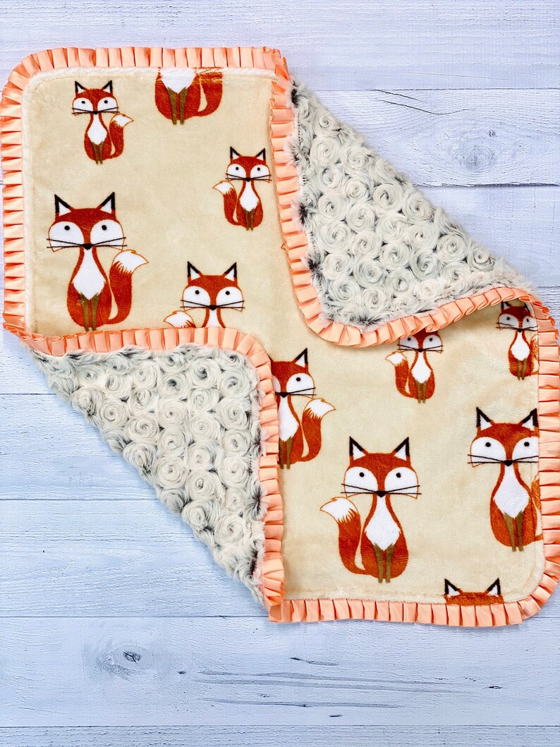 Personalized Lovey Blanket Baby Girl Lovey Blanket Minky Etsy