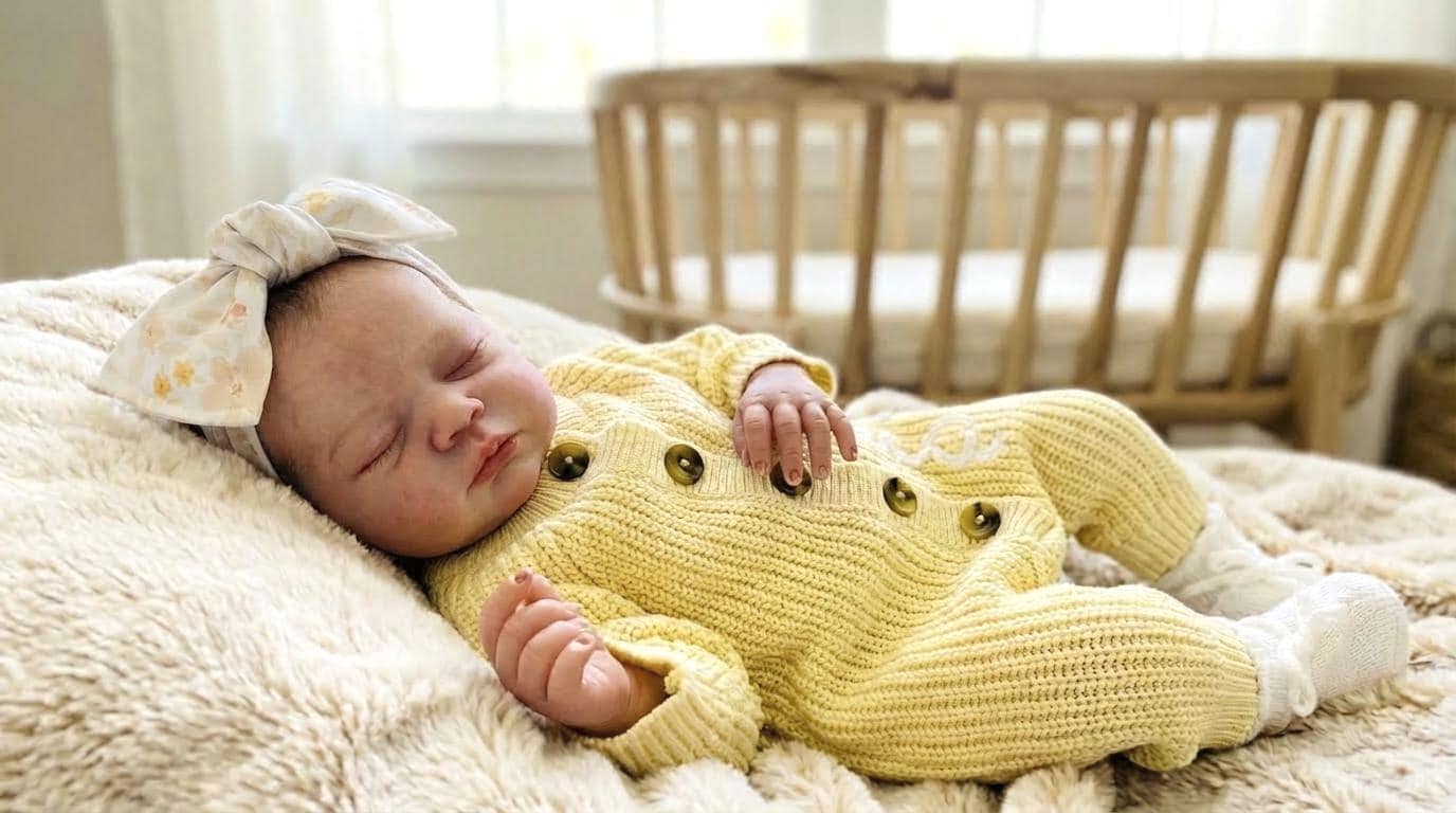Personalized Newborn Baby Girl Outfit: Embroidered Name Sweater Knit Romper & Booties, Dainty Floral Set