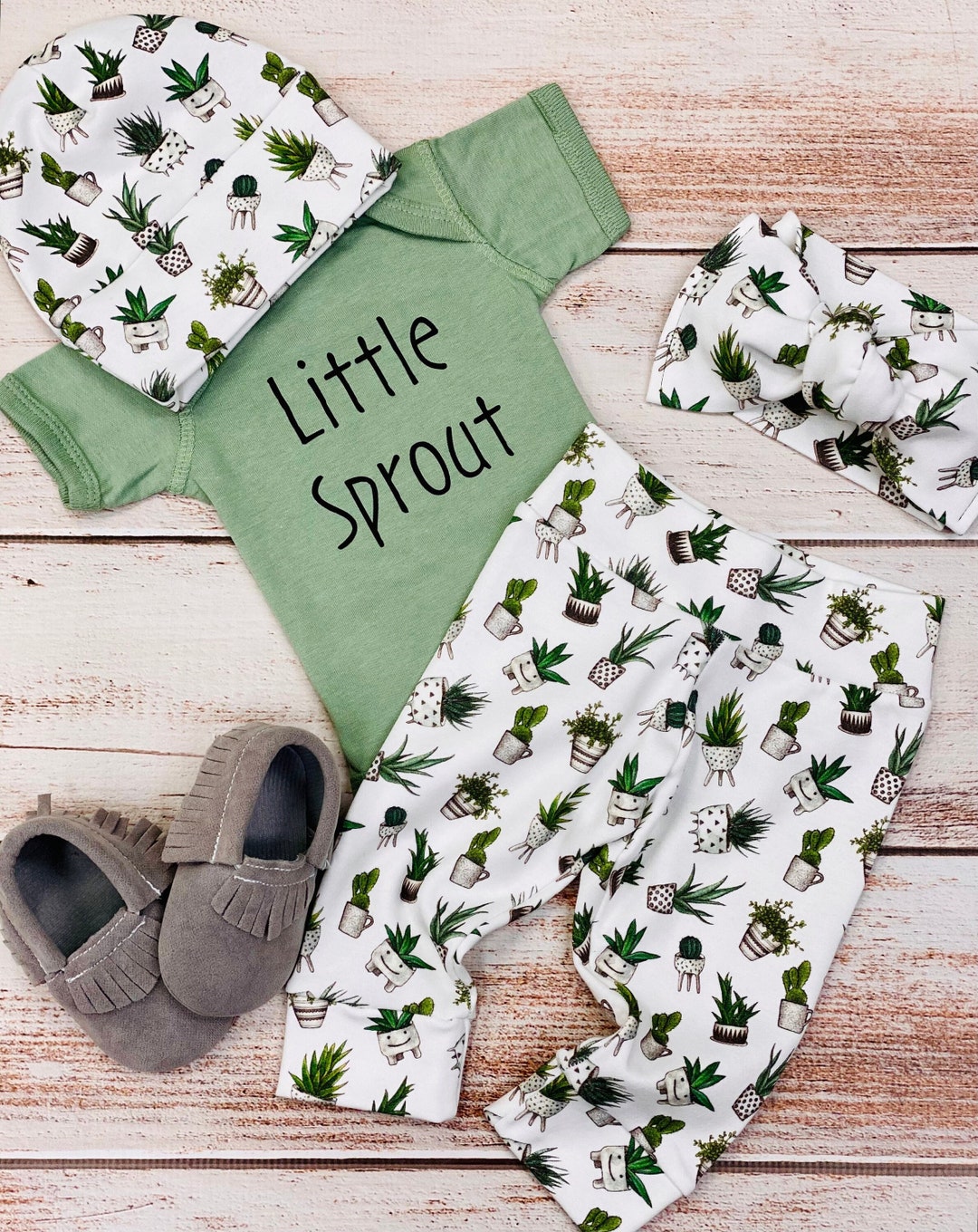 Gender Neutral Baby Coming Home Outfit, Going Home Neutral Newborn Sage