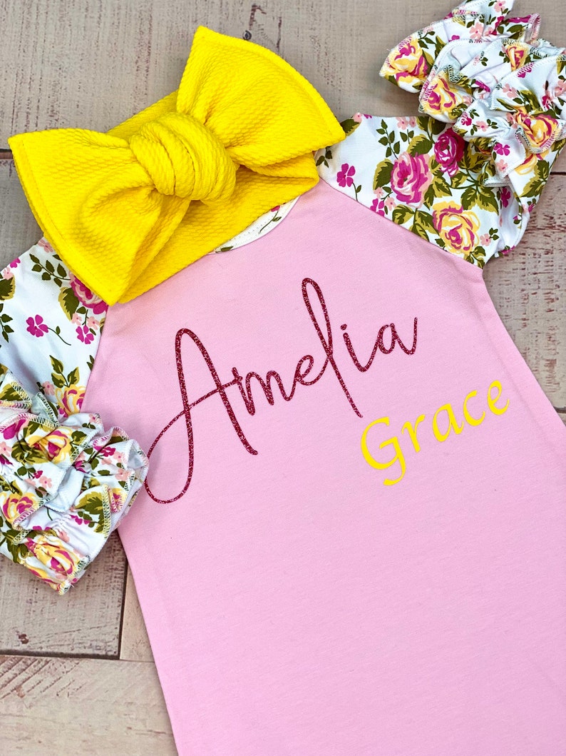 Newborn Girl Coming Home Outfit Baby Girl Clothes Etsy