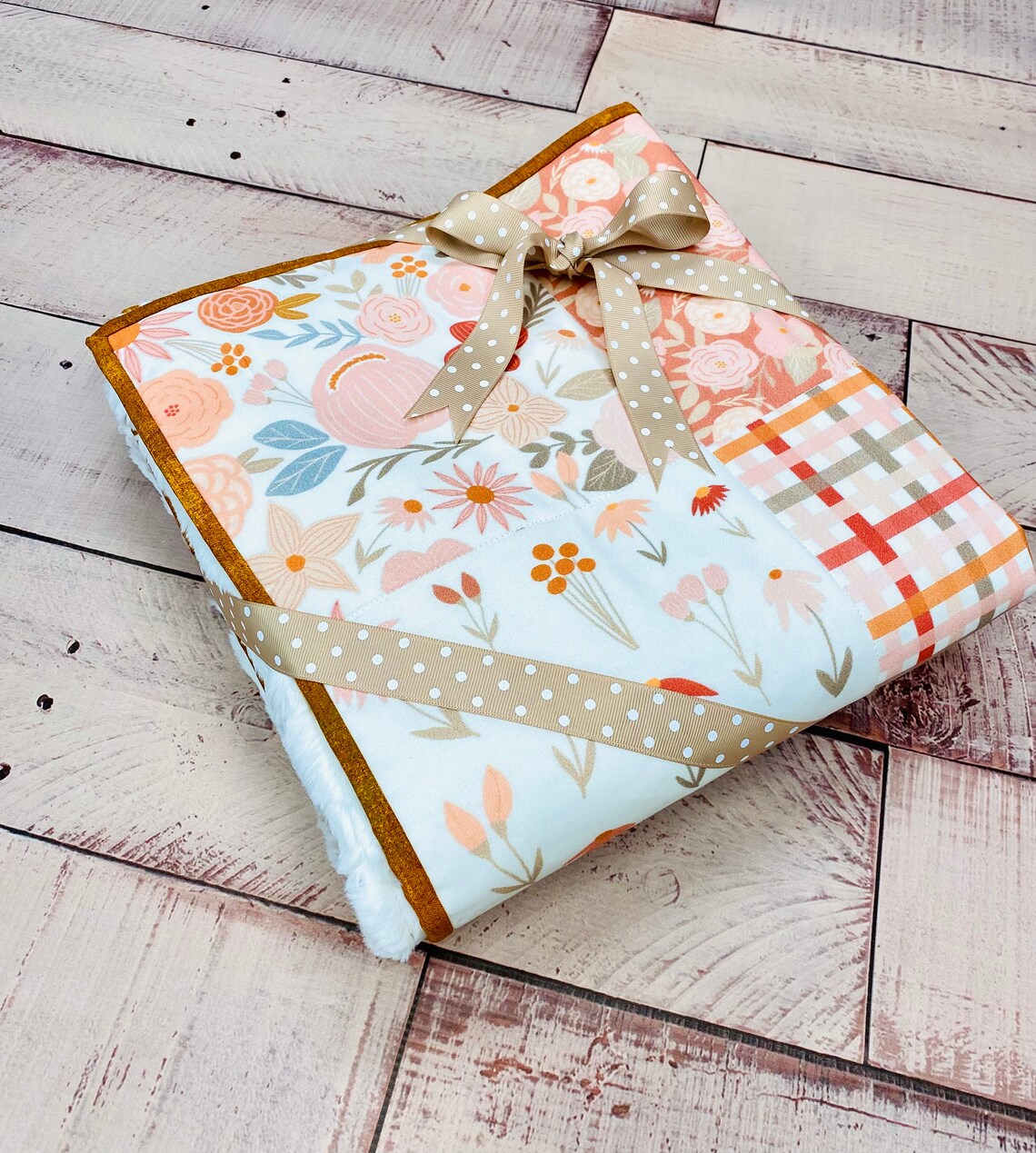 Newborn Girl Blanket Personalized Baby Girl Minky Blanket Etsy