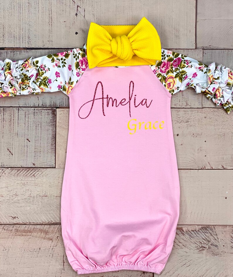 Newborn Girl Coming Home Outfit Baby Girl Clothes Etsy