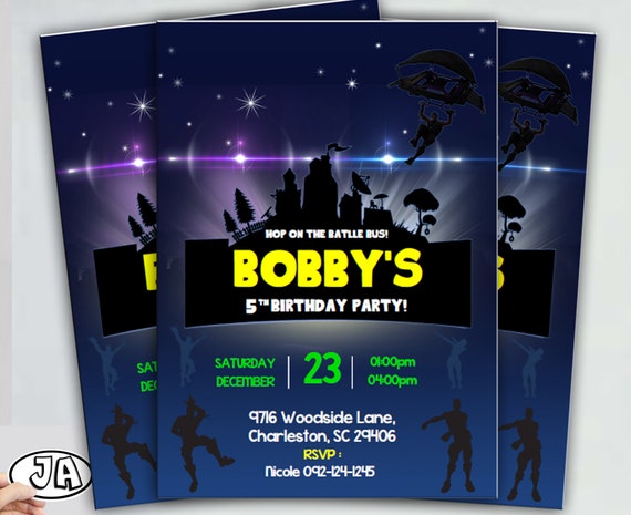 Game Invitation Dark Invitation Video Game Invitation Hd Etsy - 