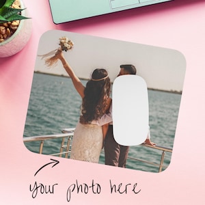 Personalized Photo Mouse Pad - Customized Desk Accessory
