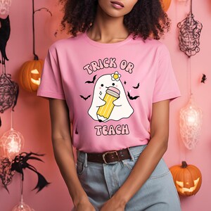 Trick Or Teach Png, Lehrer Halloween PNG, Gruseliger Lehrer Png, Lehrer Sublimation, Lehrer Geist Png, Sie können mich nicht erschrecken, ich bin ein Lehrer Png