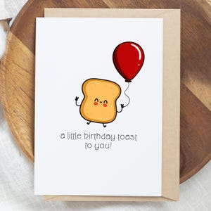 Happy Birthday Card - DIGITAL Download - Printable Card -Bday Printable Card - Instant Download Card, A Little Birthday Toast To You!