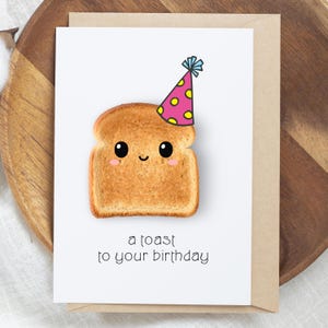 Happy Birthday Card - DIGITAL Download - Printable Card -Bday Printable Card - Instant Download Card, A  Toast To Your Birthday!