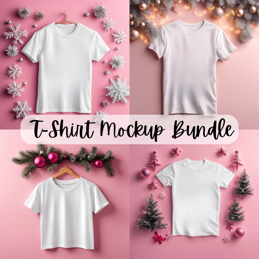White Shirt Mockup Gildan White T-shirt Mockup, Christmas Shirt Mockup