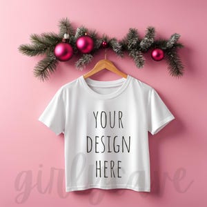 White Shirt Mockup Gildan White T-shirt Mockup, Christmas Shirt Mockup