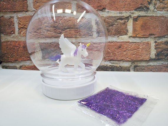 DIY Unicorn Snowglobe Kit, Kids Glitter Water Globe, Glitter Globe Craftdiy  Create Your Own Snow Globe 