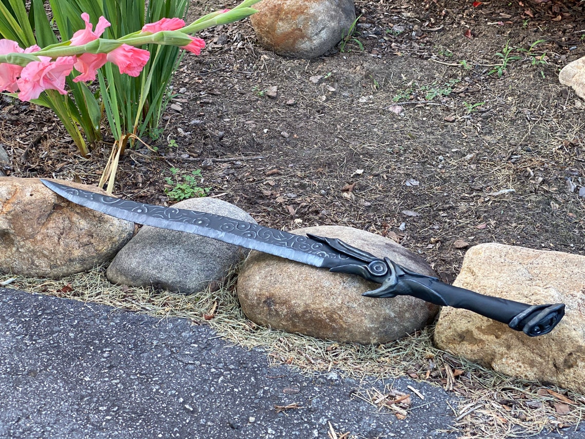 Skyrim Ebony Sword Etsy