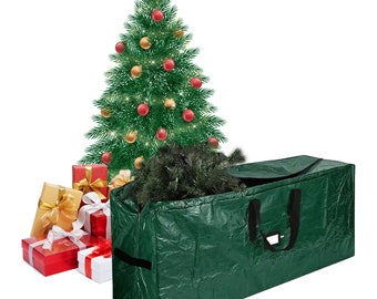 Christmas Xmas Tree Storage Bag Small and Large Xmas Cover Bags for Upto 6ft and 7ft Artificial Trees Waterproof Extra Strong Box with Zips