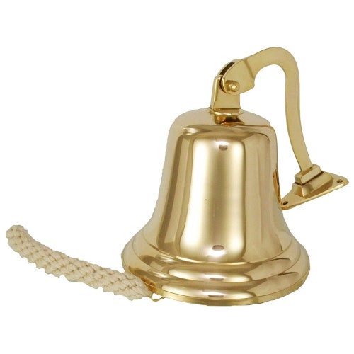 Solid Brass 7 Copper Antique Ship Bell Ring Home Kitchen Etsy