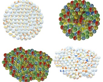 Glasmurmeln gefärbt & Katzenaugen-milchig Handgefertigtes Traditionelles Sportspielzeug für Kinder Dekoratives für Marble Run Perfektes Geschenk für In / Outdoor-Spiele