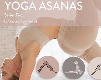 Yoga Asana Instagram Highlight Ikoner – Story Covers (Digital Nedladdning)