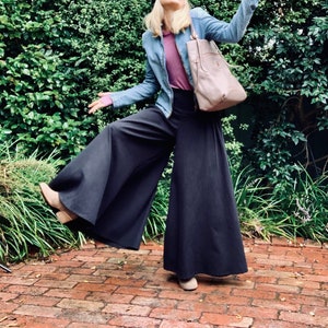 Linen blend Wide Leg Pants / Eco-Friendly / Limited Release / Yoga Wear / Made with LOVE. image 2