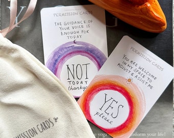 Yoga Einverständnis-Karten - Trauma-informierte Lehrer Ressource