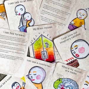 Emotion faces, Feelings Flash Cards, Emotional Regulation, Emotional Health, Calm Down Corner, Sensory toy, Montessori Flash cards image 5