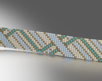 Miyuki Delica Samen Perlen Loom Armband Muster (PDF)