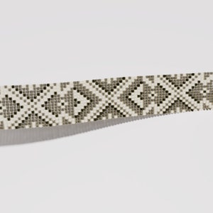 Aztec bracelet, bead loom pattern, wristband pattern, wrist cuff pattern for Miyuki Delica seed beads image 3
