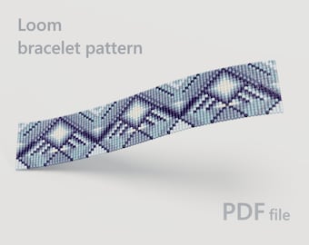 Wzór na bransoletkę z koralików Miyuki: Silent Square (wzór w formacie PDF)