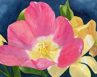 Floral watercolor / print of original watercolor painting/ home decor/ art print